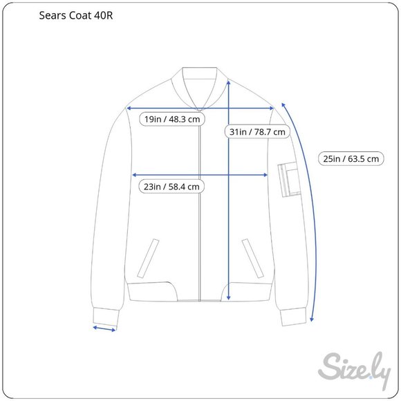 Vintage‎ Sears Mens Khaki Jacket Coat w. Faux Fur Lining 40R - Picture 12 of 12